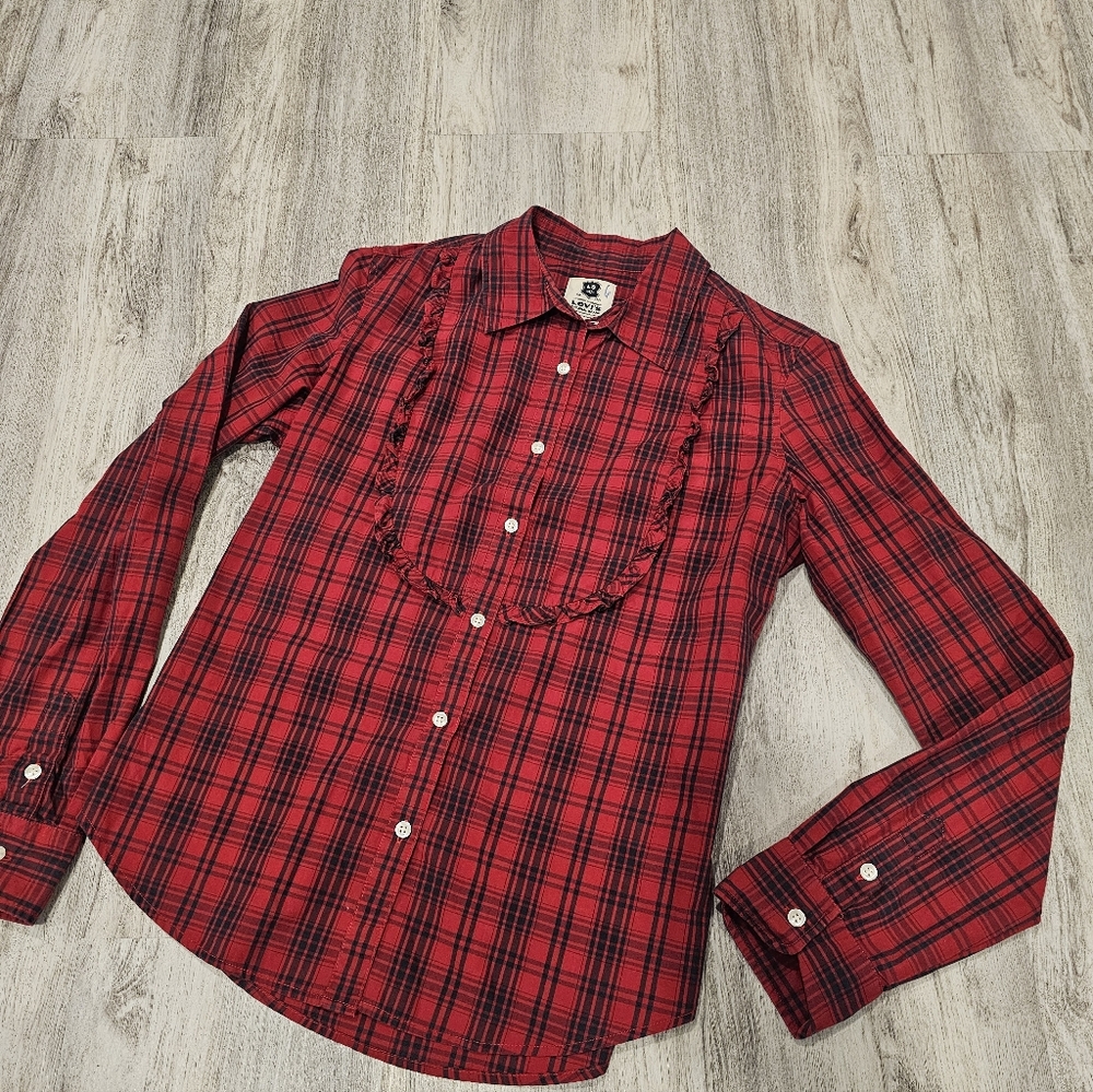 LEVI'S  Red and Black Plaid WOMEN